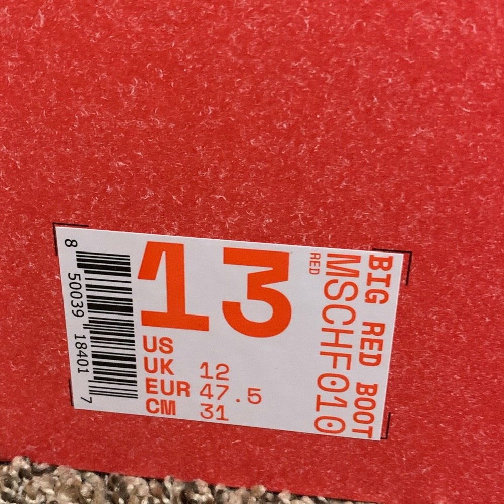 MSCHF BRB BIG RED BOOTS